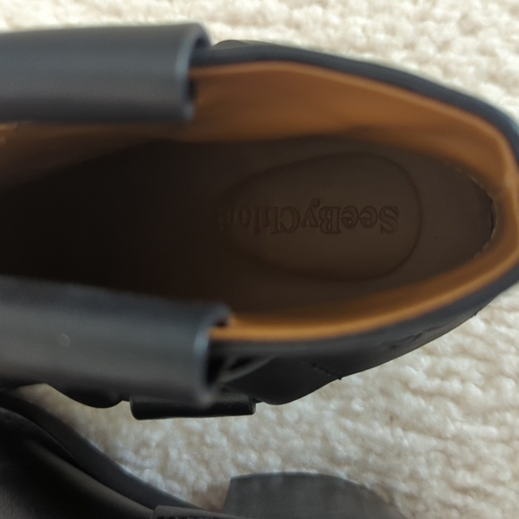 See by Chloe F Eddie Leather Western Ankle Boots - Picture 7 of 9